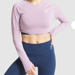 Gymshark TRAINING LONG SLEEVE CROP TOP